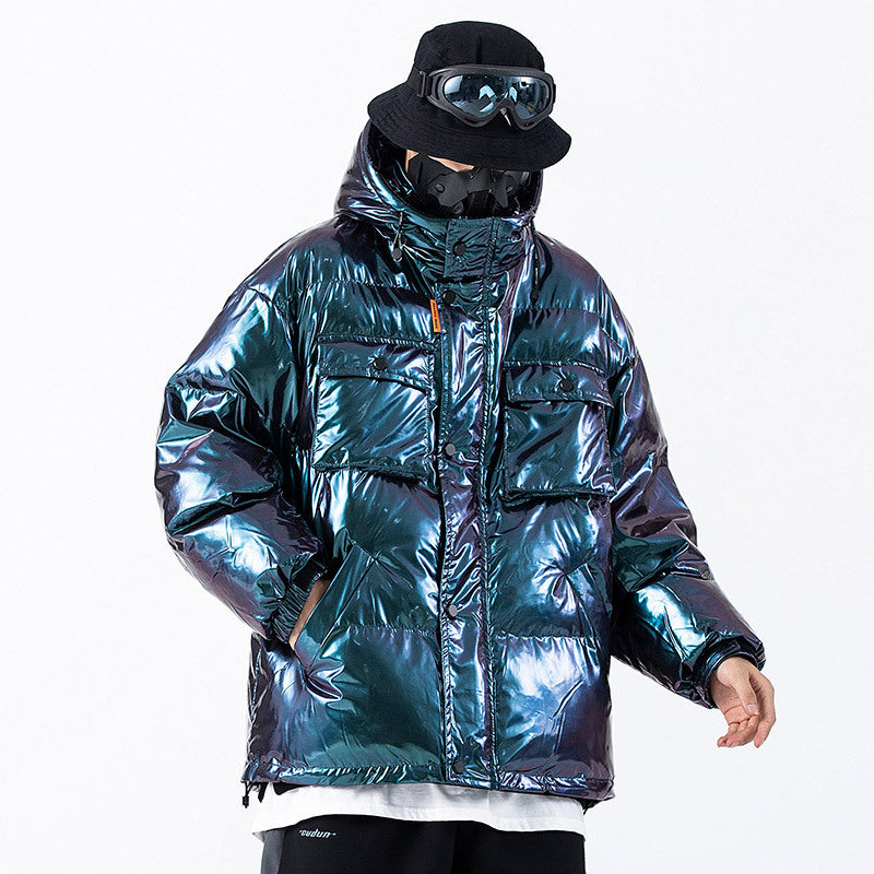 Dark Reflective Cargo Parkas Jackets Mens Hip Hop Streetwear Padded Jackets Harajuku Windbreaker Parka Coats Techwear - Bellarte Enchanté Dark Reflective Cargo Parkas Jackets Mens Hip Hop Streetwear Padded Jackets Harajuku Windbreaker Parka Coats Techwear